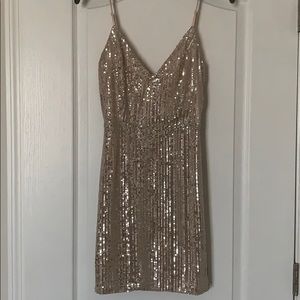 Gold Sequined Dress
